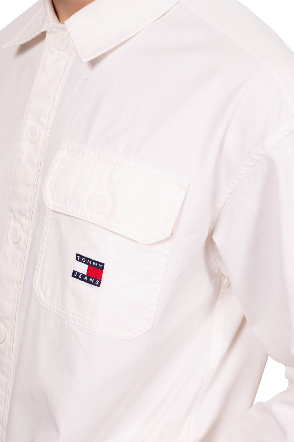 TOMMY JEANS - Men's oversized varsity shirt with back logo-4