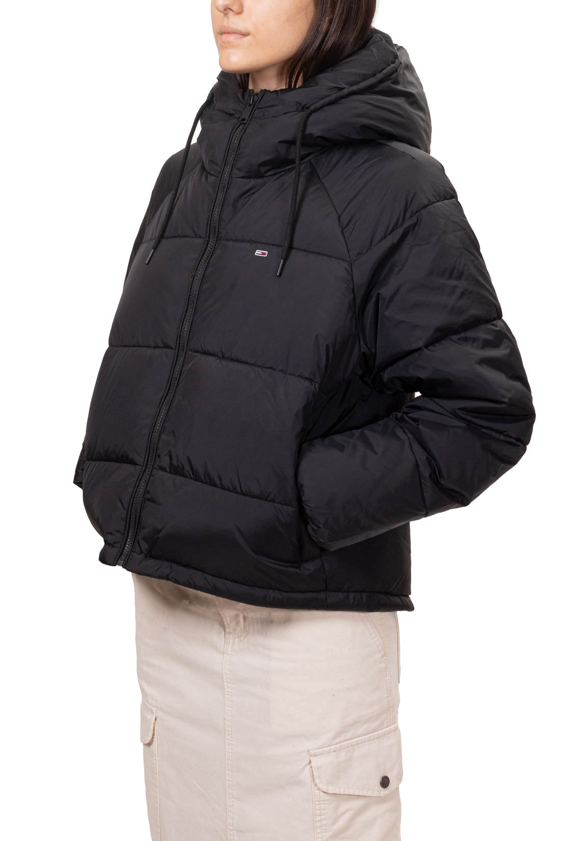 TOMMY JEANS - Women's down jacket with raglan sleeves  - Size L-24