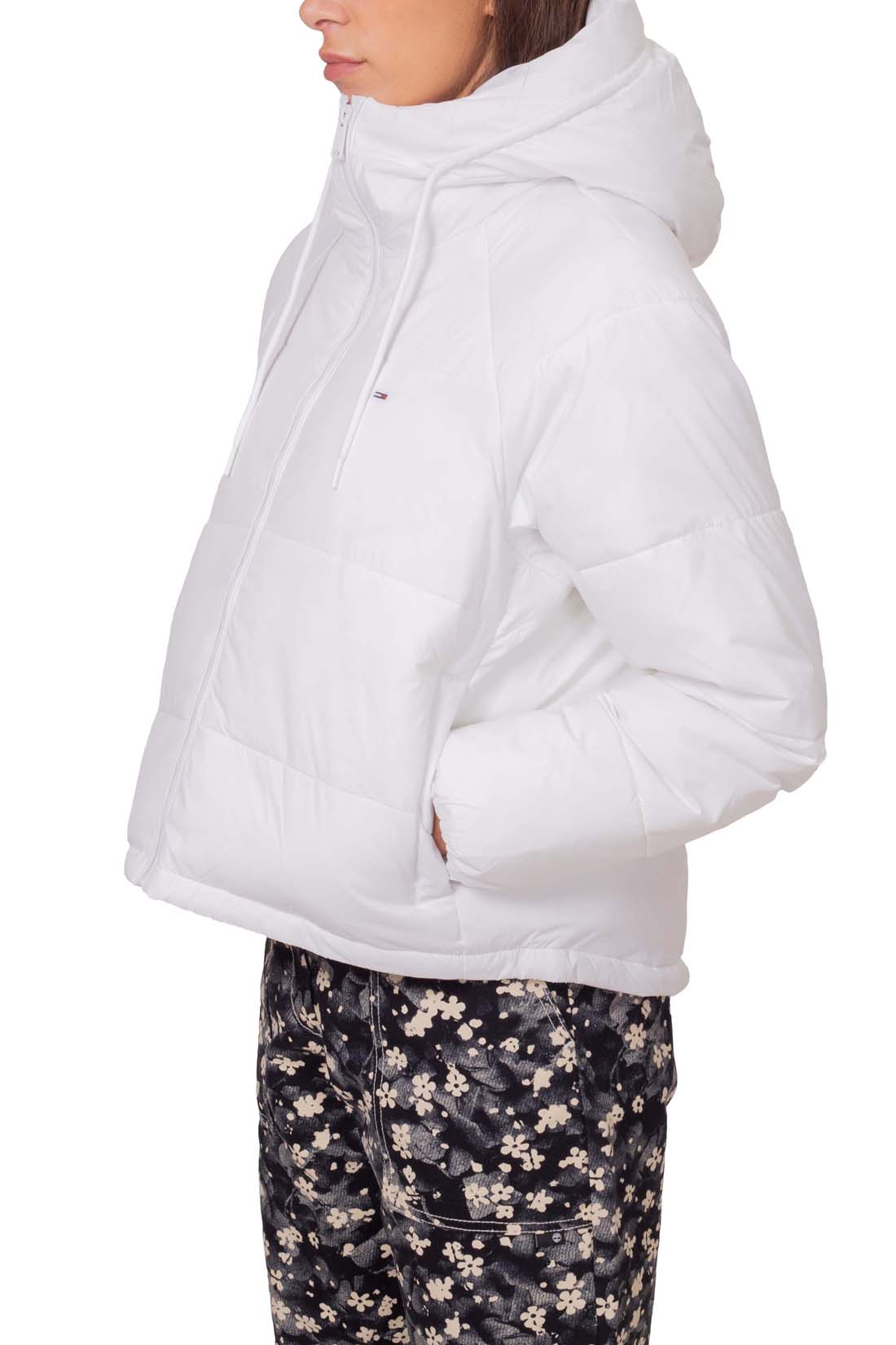 TOMMY JEANS - Women's down jacket with raglan sleeves  - Size L-17