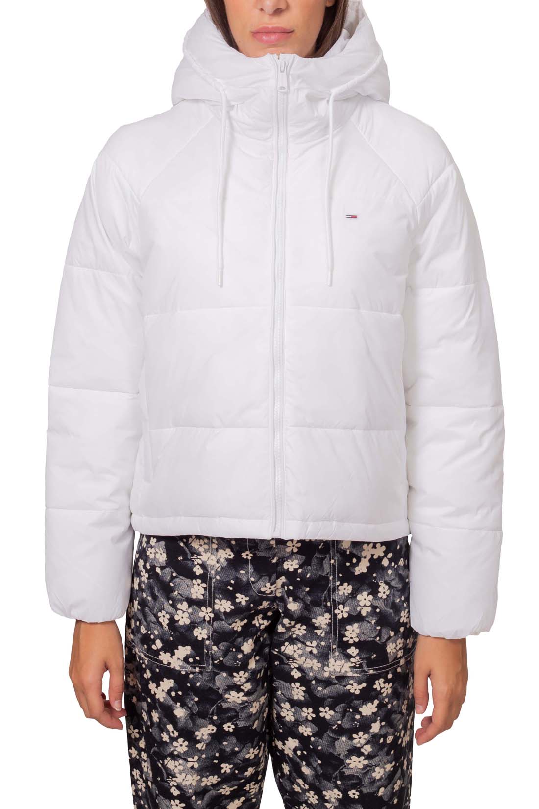 TOMMY JEANS - Women's down jacket with raglan sleeves  - Size L-4