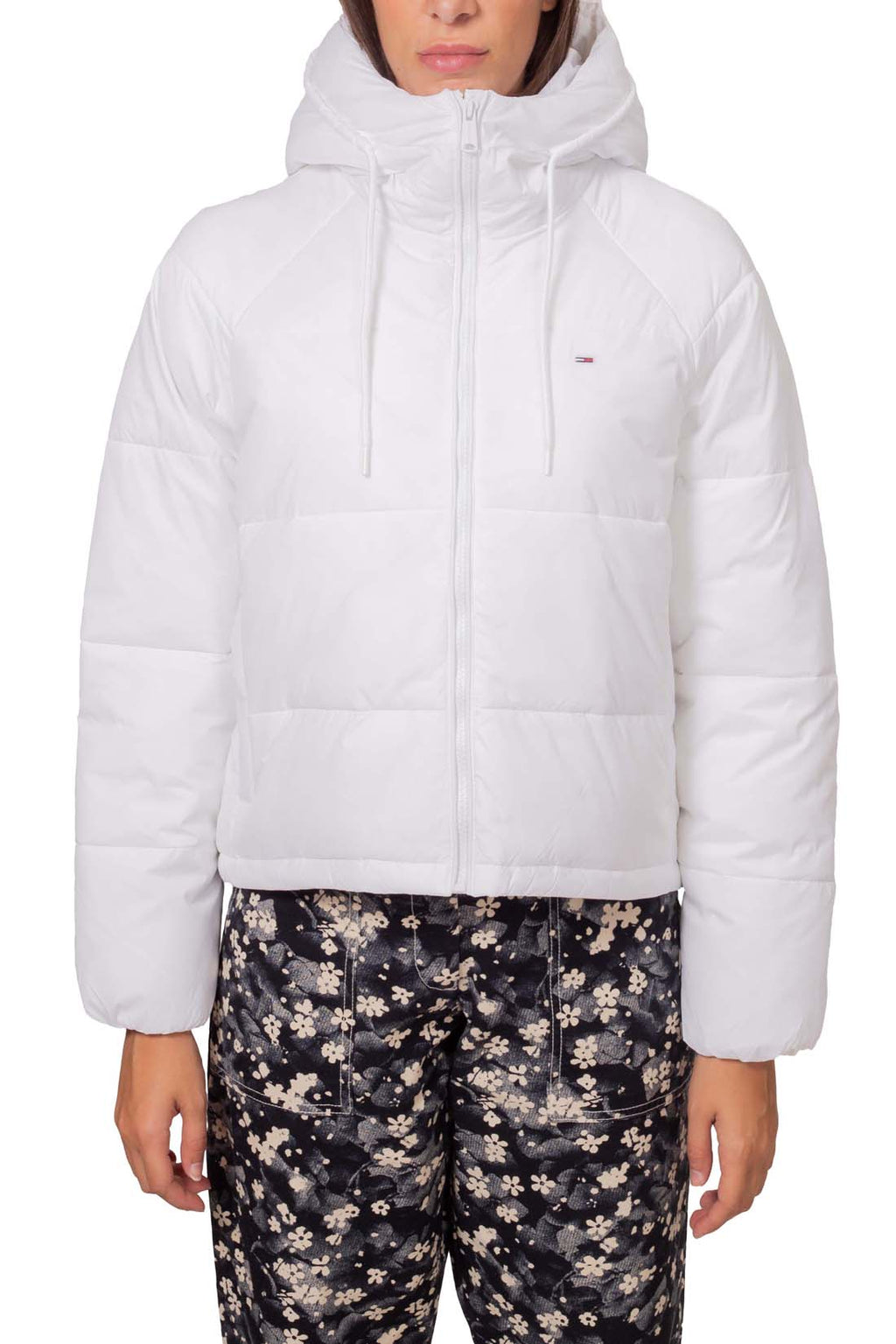 TOMMY JEANS - Women's down jacket with raglan sleeves  - Size L-19