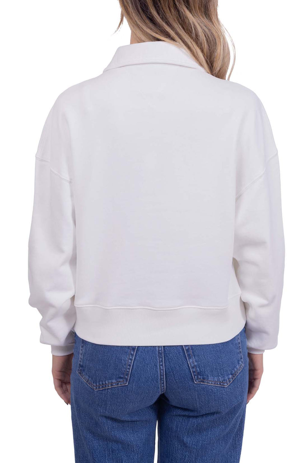 TOMMY JEANS - Women's summer polo sweatshirt with bouclé logo-18
