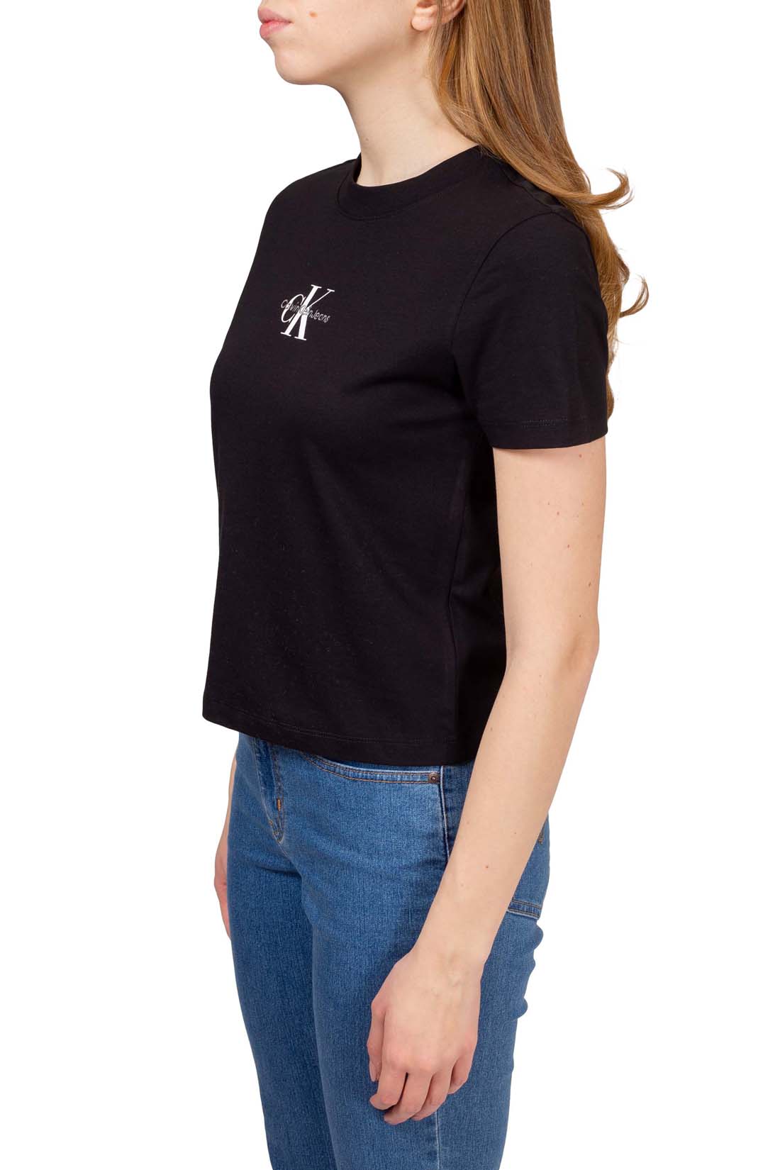 CALVIN KLEIN JEANS - Women's regular logo T-shirt-3