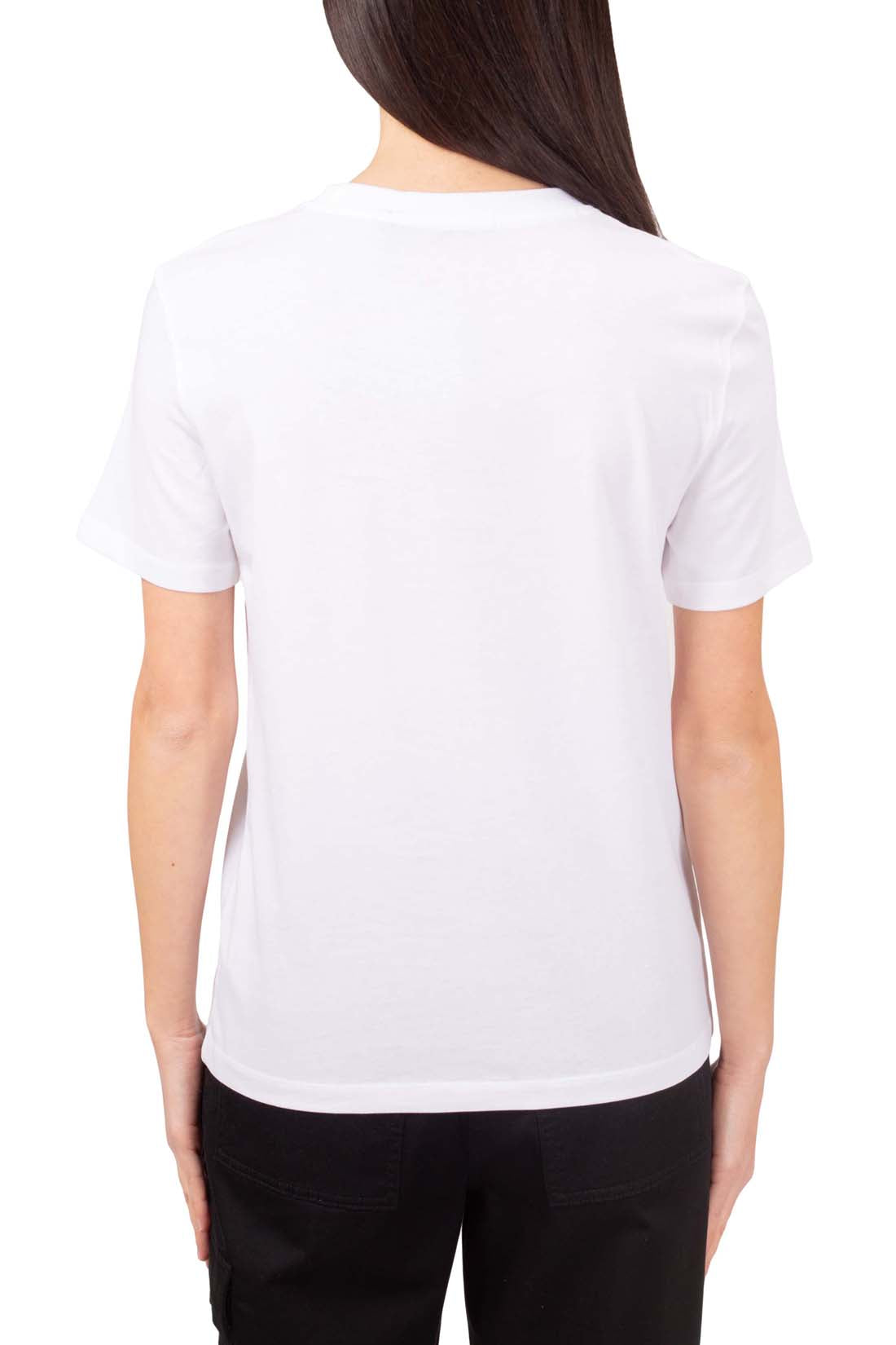 CALVIN KLEIN JEANS - Women's regular T-shirt with monogram patch  - Size L-14
