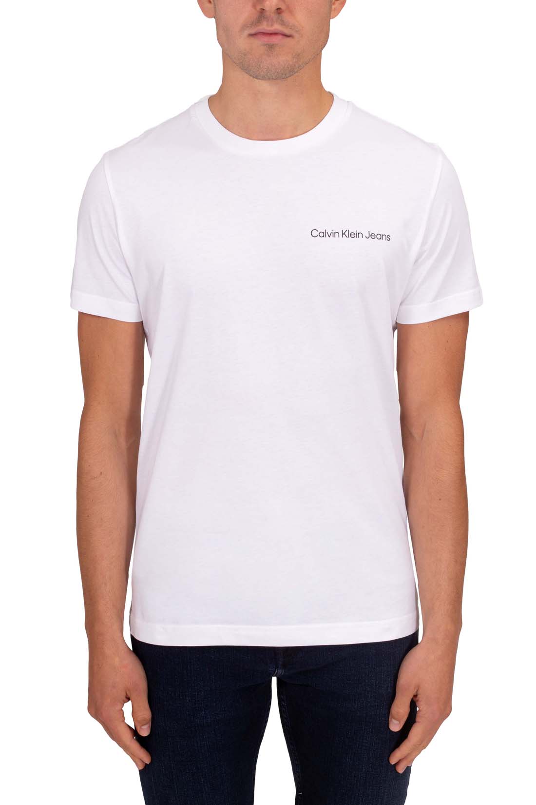 CALVIN KLEIN JEANS - Men's slim T-shirt with small logo  - Size XL-21