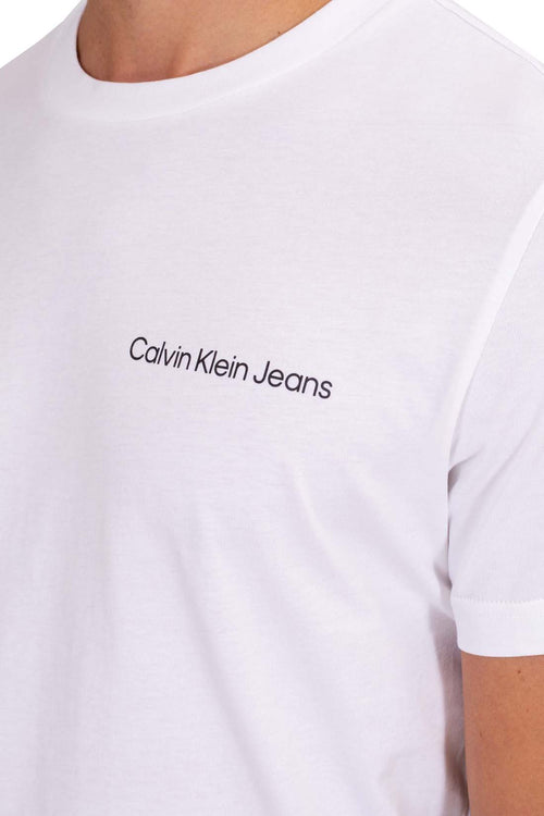 CALVIN KLEIN JEANS - Men's slim T-shirt with small logo  - Size XL-20