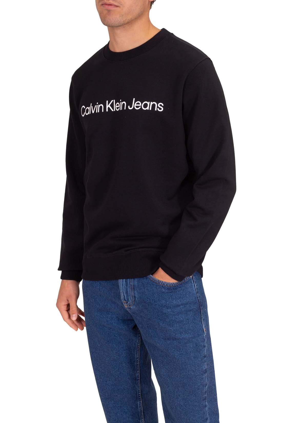 CALVIN KLEIN JEANS - Men's summer sweatshirt with linear logo-7