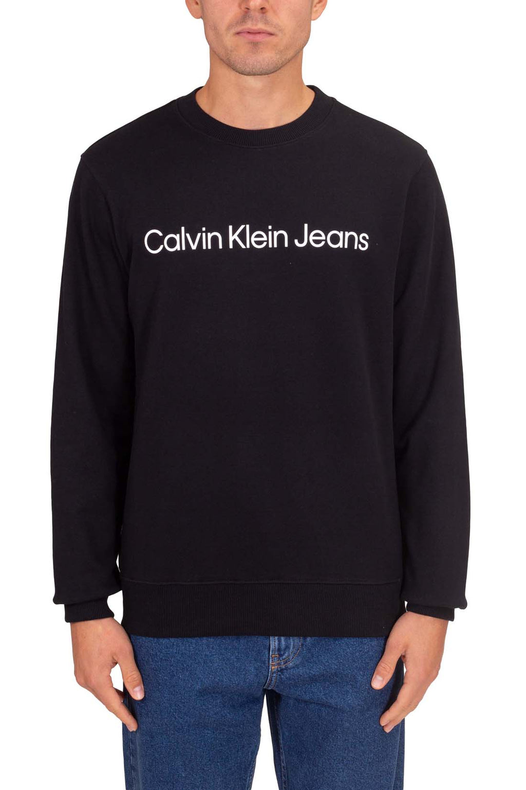 CALVIN KLEIN JEANS - Men's summer sweatshirt with linear logo-13