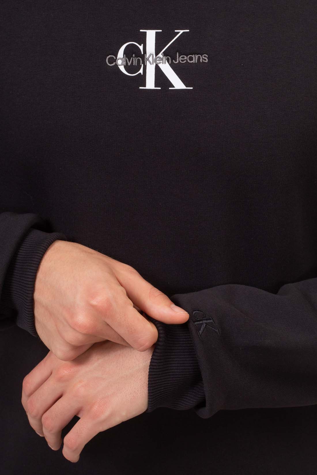 CALVIN KLEIN JEANS - Men's regular winter sweatshirt with double logo  - Size XL-4
