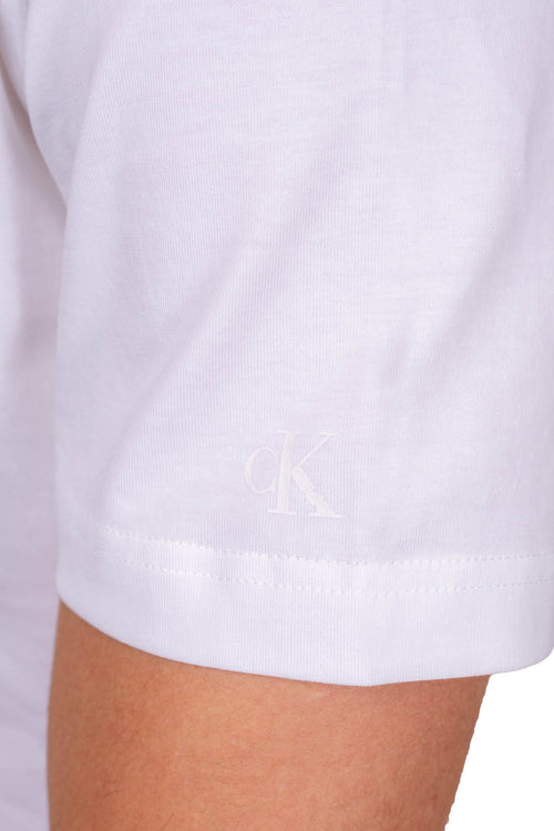 CALVIN KLEIN JEANS - Men's T-shirt with linear logo  - Size XL-0