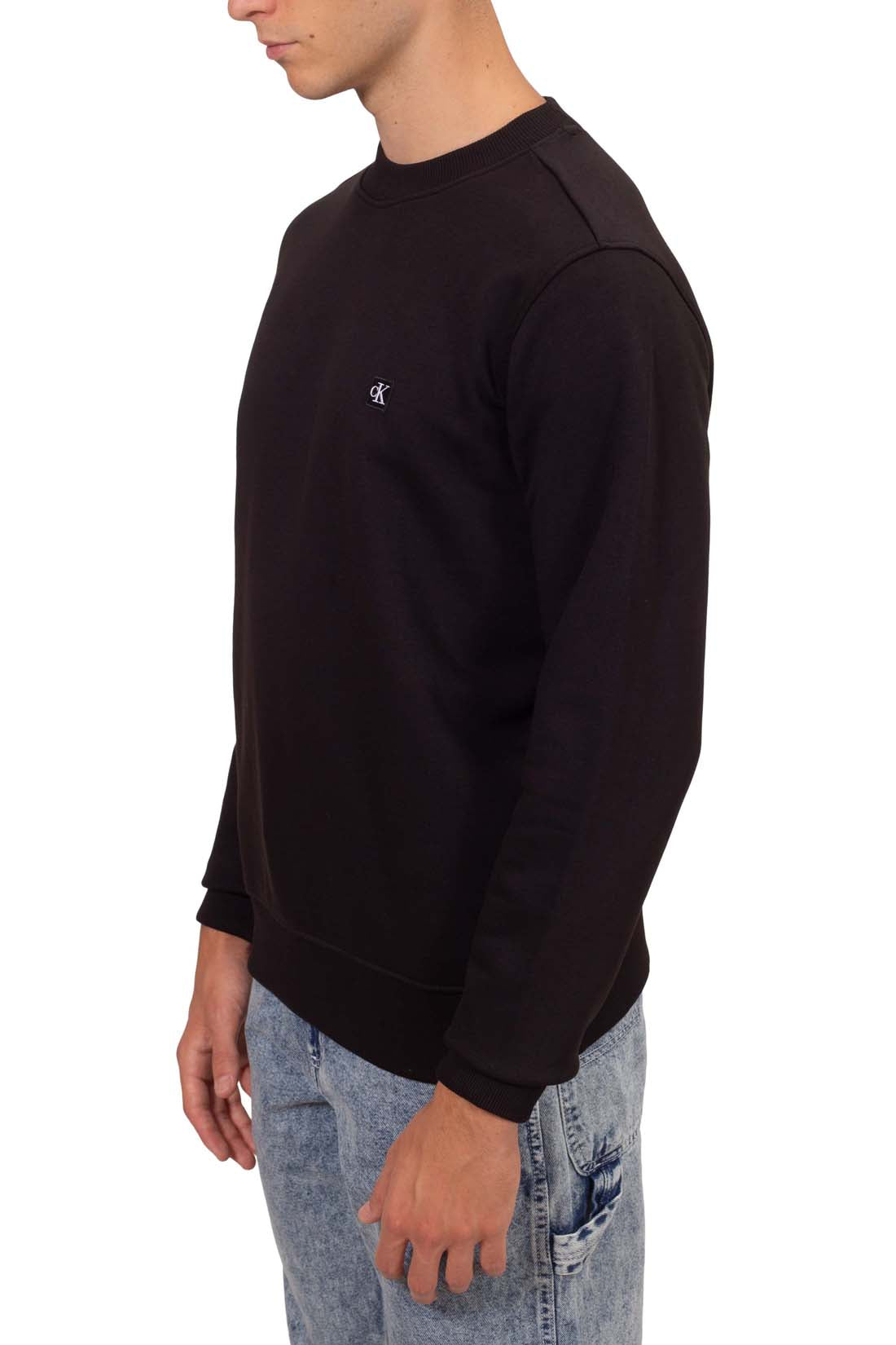 CALVIN KLEIN JEANS - Men's summer sweatshirt with monogram patch-9