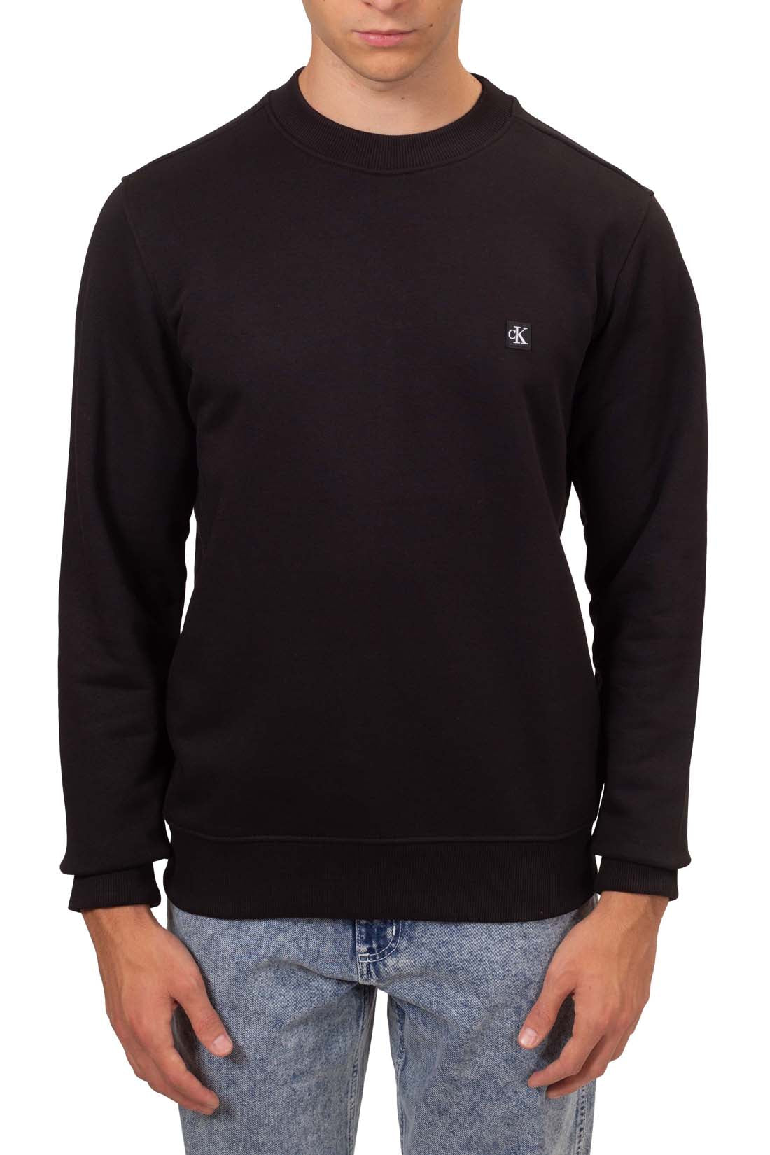 CALVIN KLEIN JEANS - Men's summer sweatshirt with monogram patch-3
