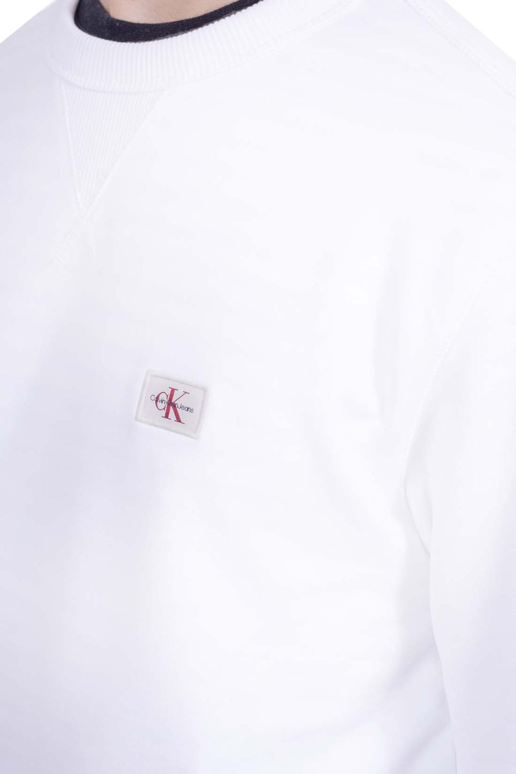 CALVIN KLEIN JEANS - Men's summer crewneck sweatshirt with logo  - Size XL-32