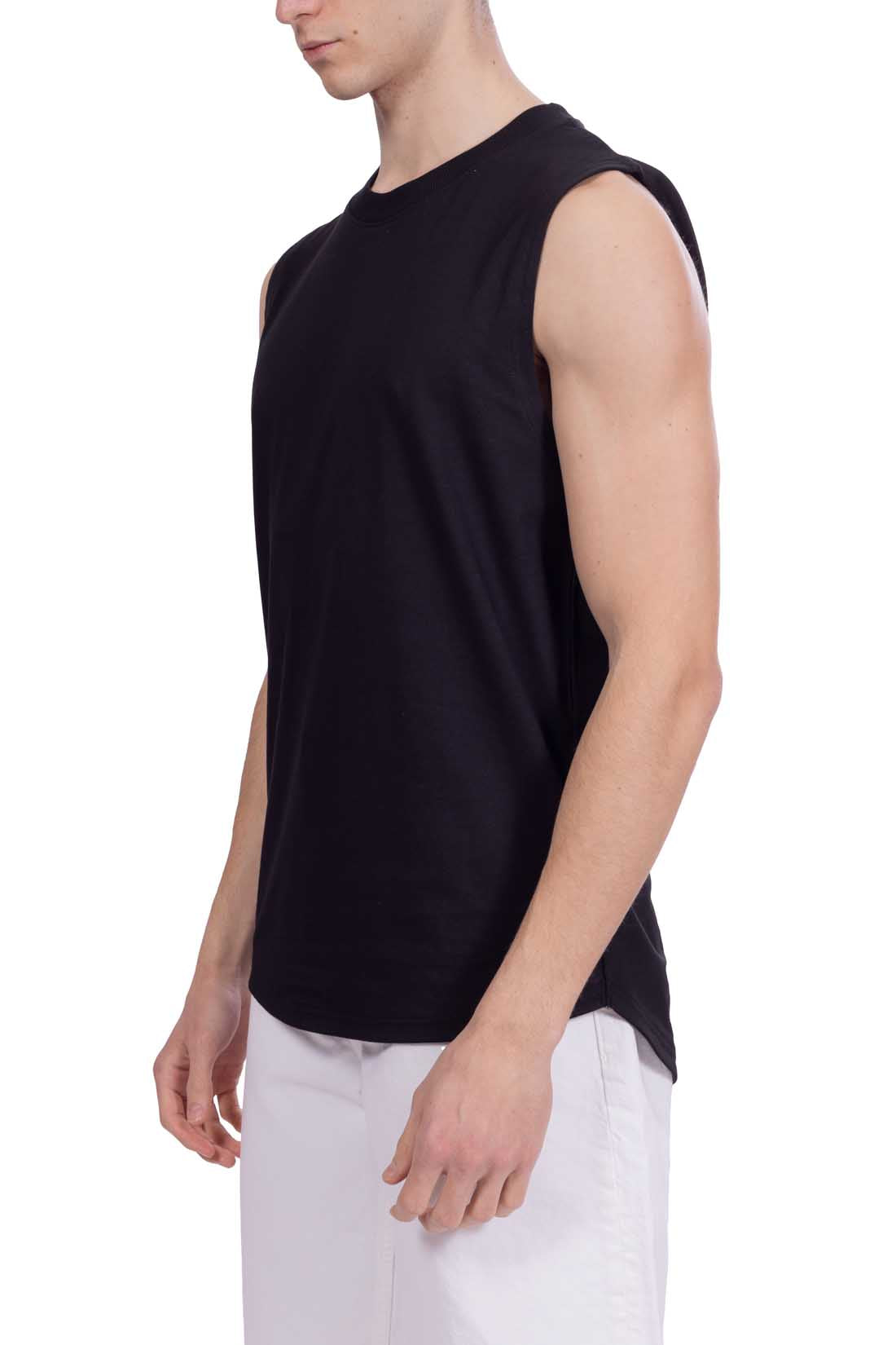 CALVIN KLEIN JEANS - Men's long tank top with logo patch  - Size L-17