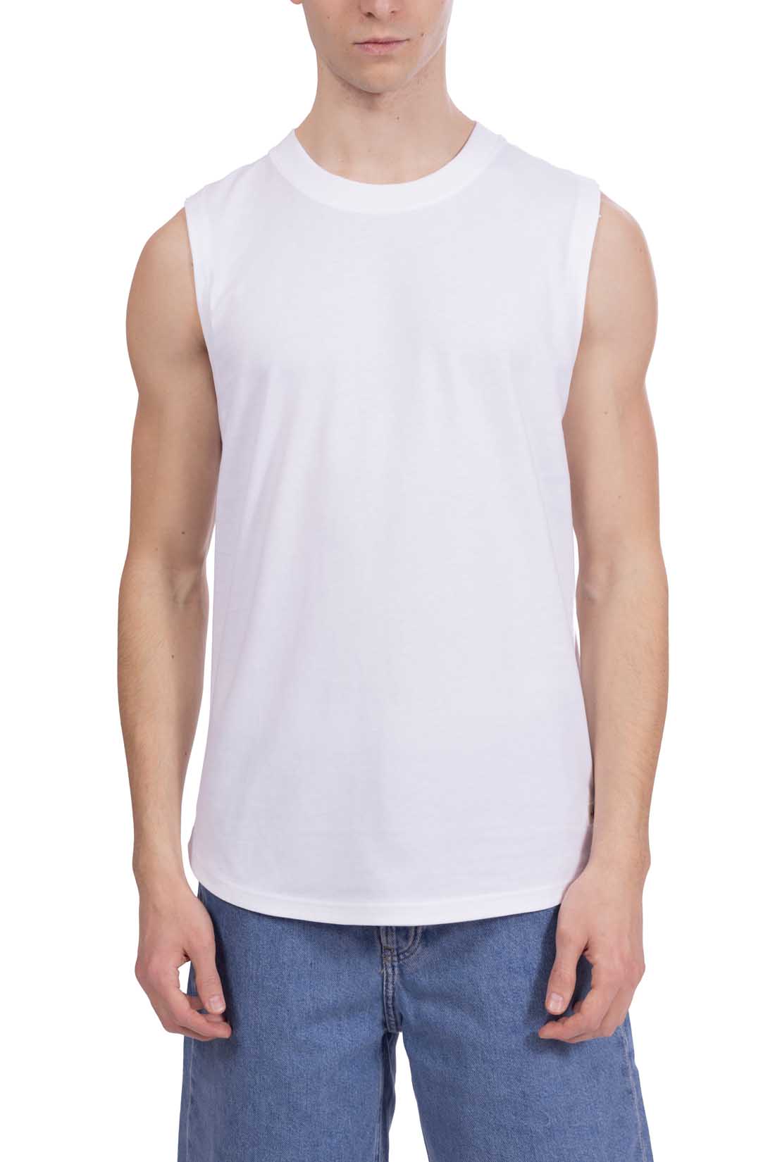 CALVIN KLEIN JEANS - Men's long tank top with logo patch  - Size L-27