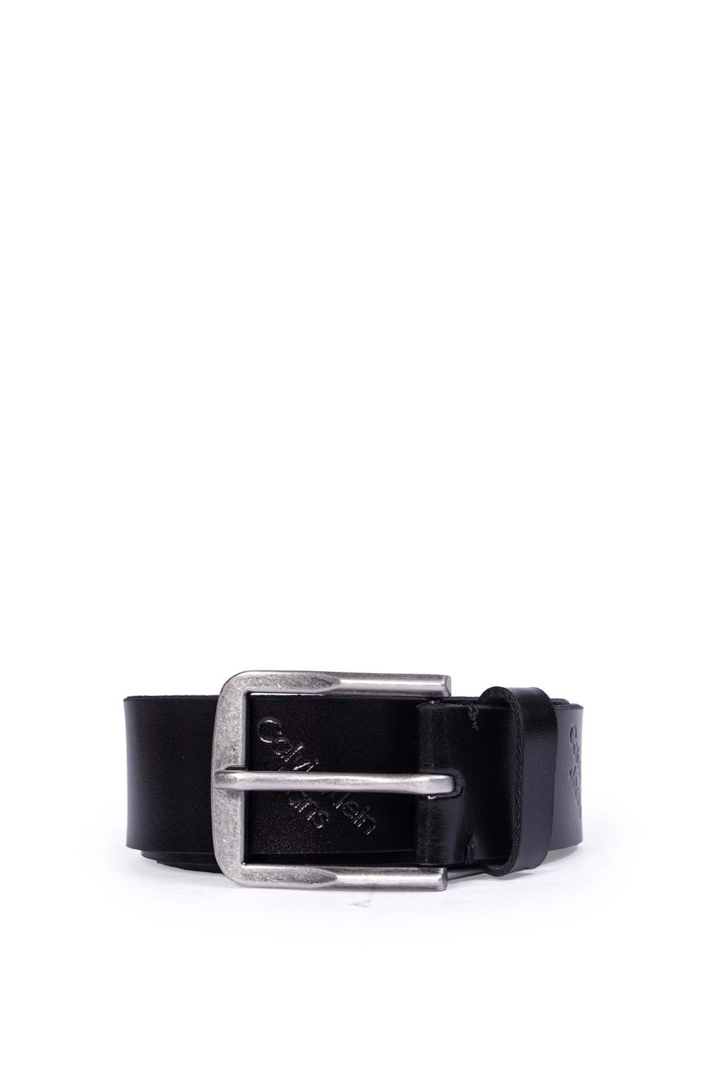 CALVIN KLEIN JEANS - Men's leather logo print belt-17