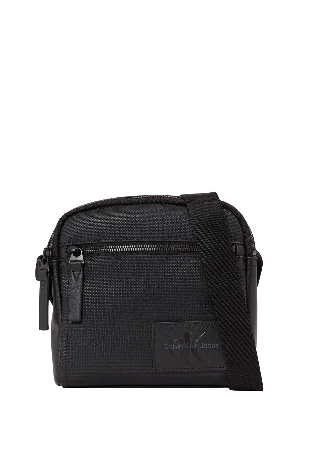 CALVIN KLEIN - Men's reporter bag with logo patch-9