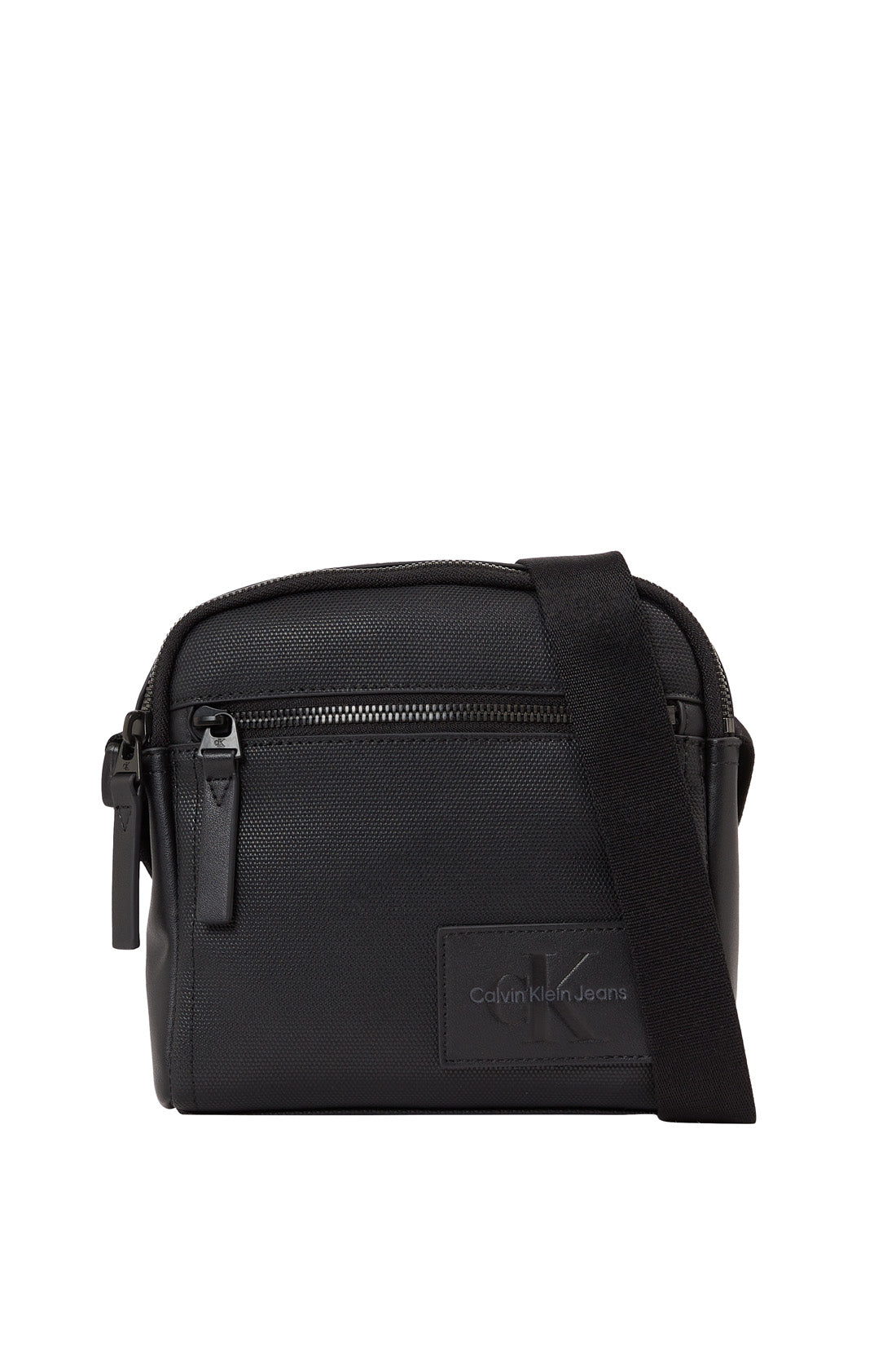 CALVIN KLEIN - Men's reporter bag with logo patch-9