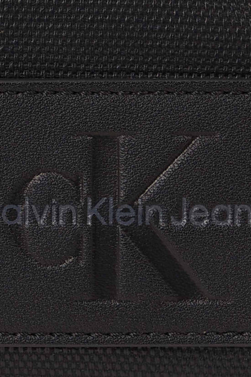 CALVIN KLEIN - Men's reporter bag with logo patch-1