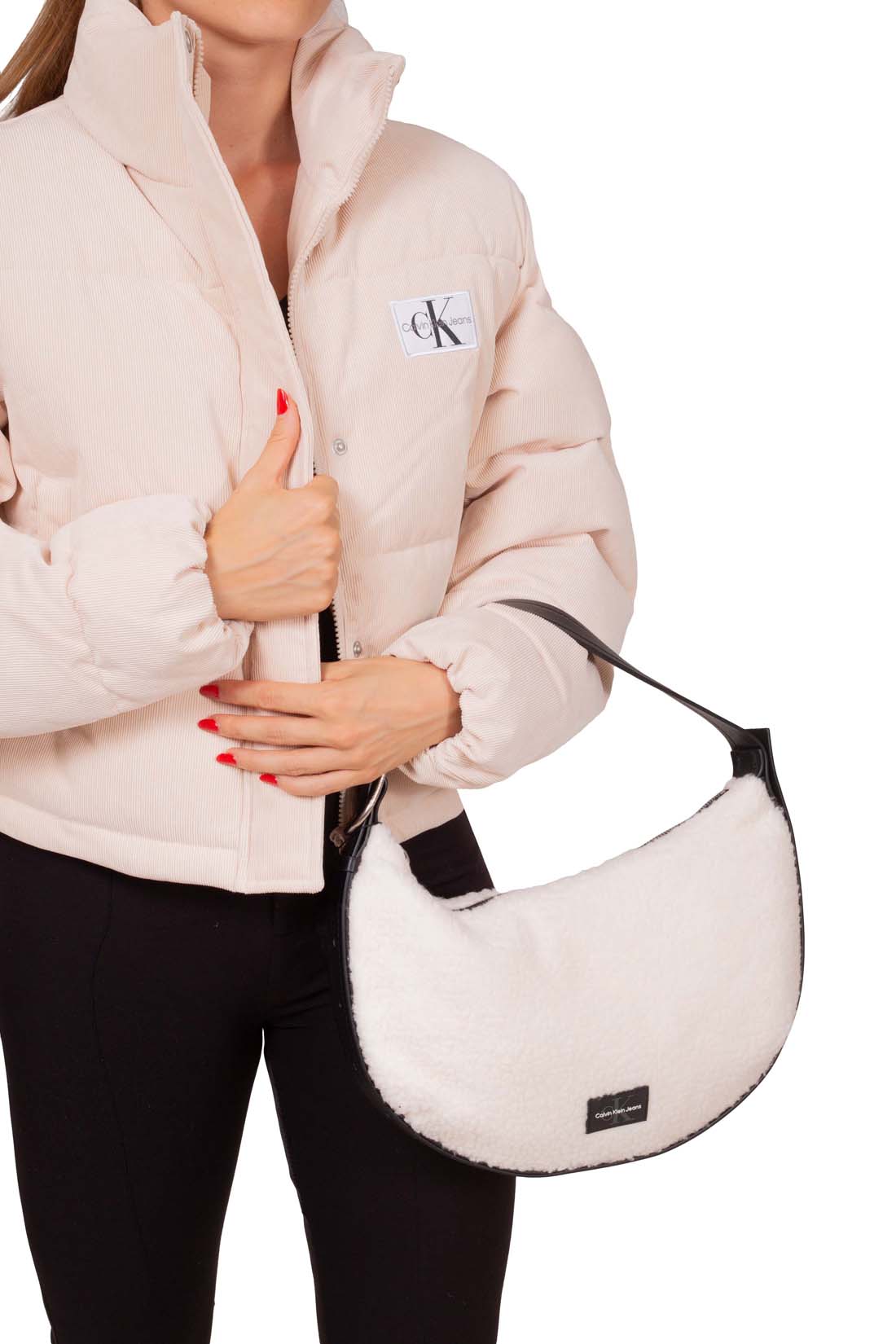 CALVIN KLEIN JEANS - Women's fleece shoulder bag-8