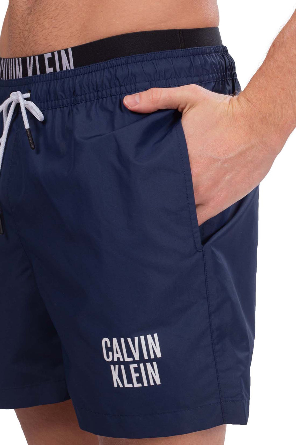 CALVIN KLEIN - Men's swim shorts with elasticated waist  - Size M-0