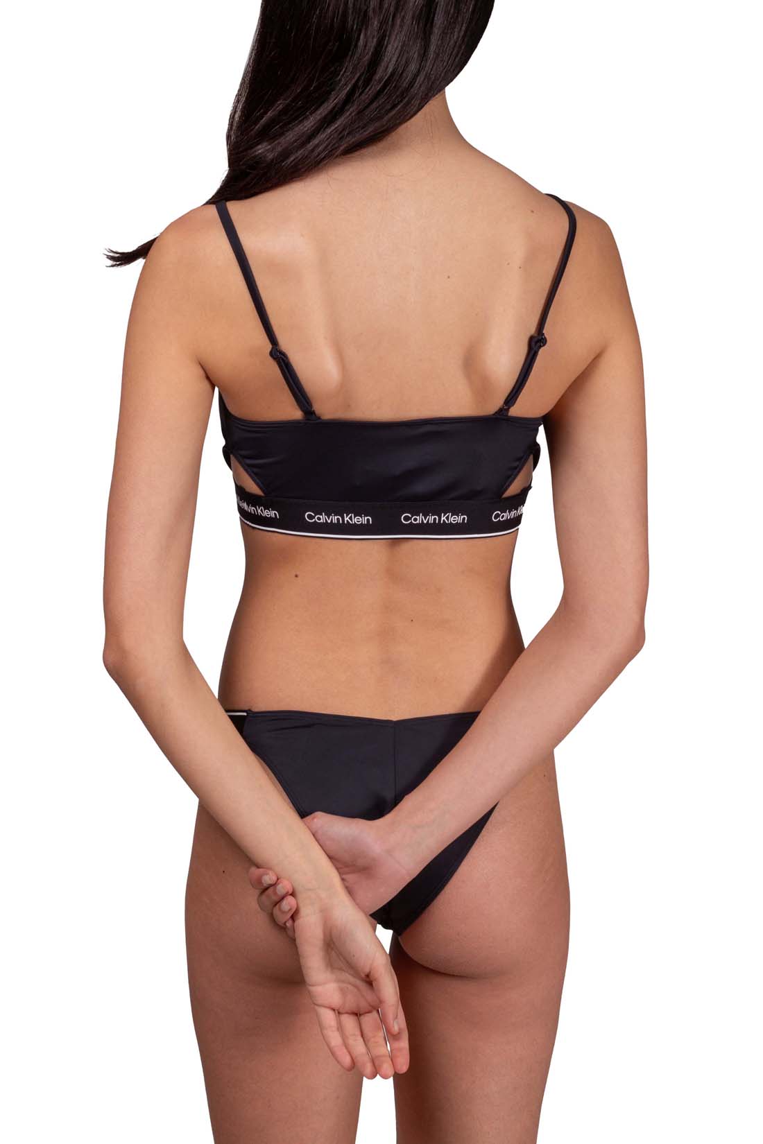 CALVIN KLEIN - Women's bandeau bikini top with cut-out  - Size L-17