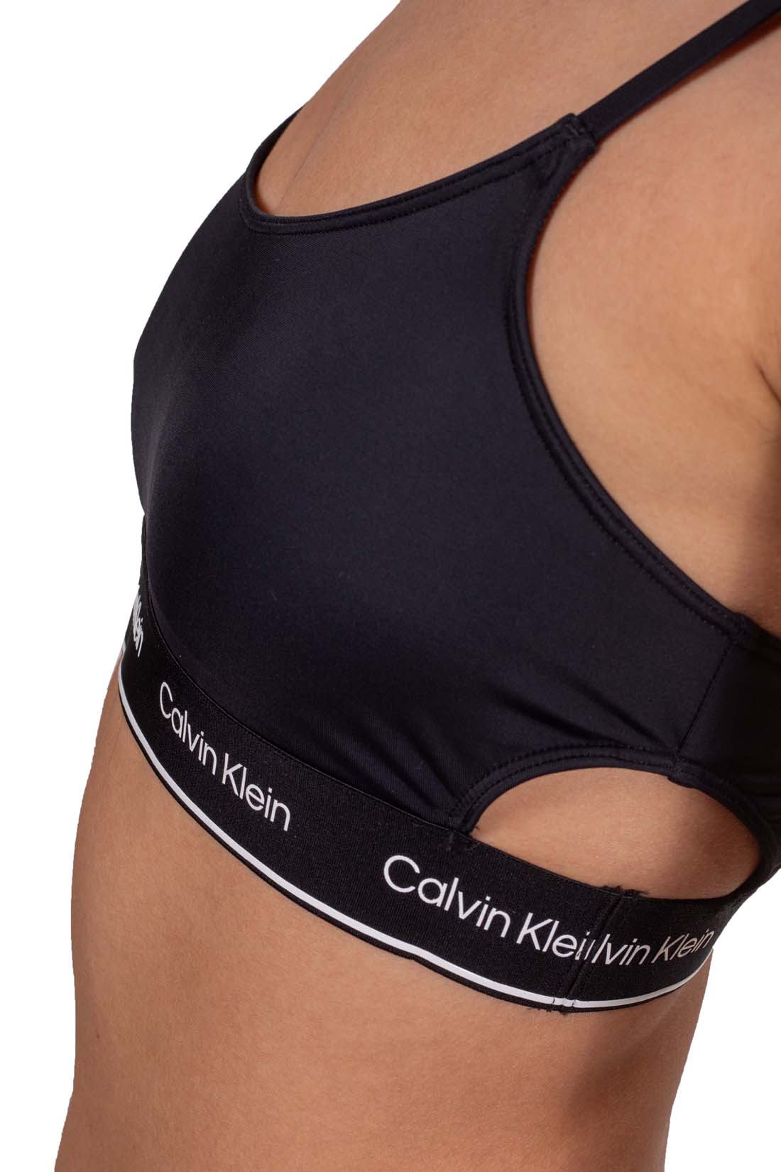 CALVIN KLEIN - Women's bandeau bikini top with cut-out  - Size L-10