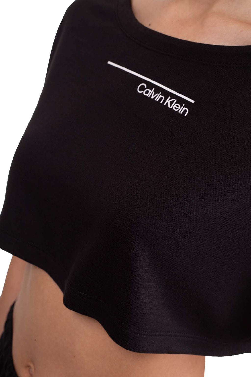 CALVIN KLEIN - Women's crop oversize top-0
