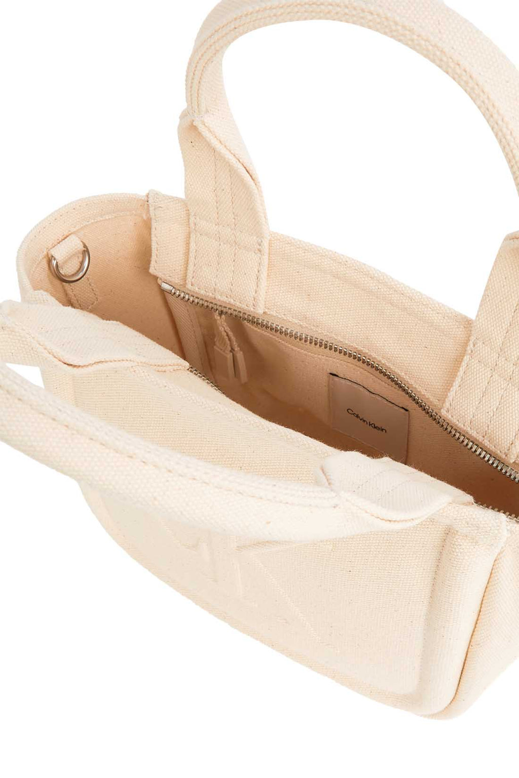 CALVIN KLEIN JEANS - Women's mini canvas Tote with shoulder strap-0