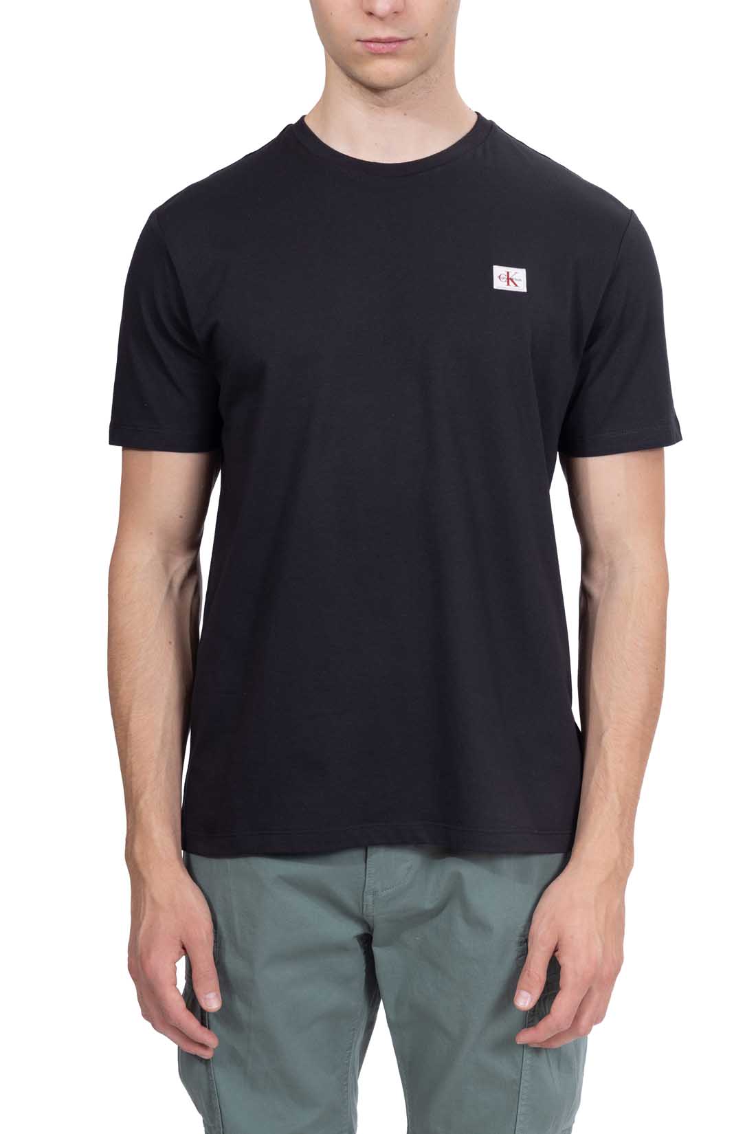 CALVIN KLEIN JEANS - Men's T-shirt with logo patch-15