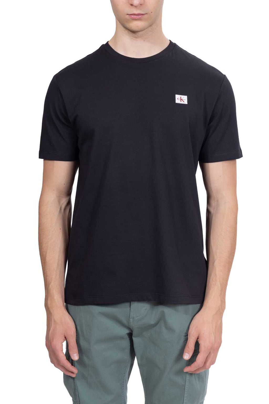 CALVIN KLEIN JEANS - Men's T-shirt with logo patch-19