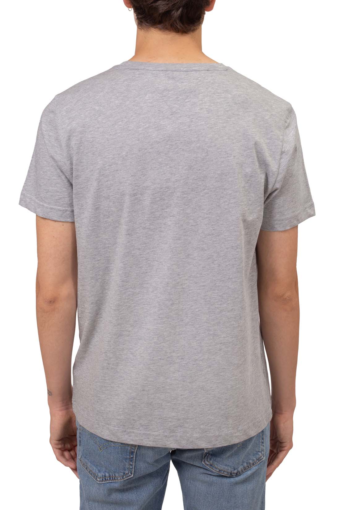 TOMMY HILFIGER - Men's regular T-shirt with linear logo-2