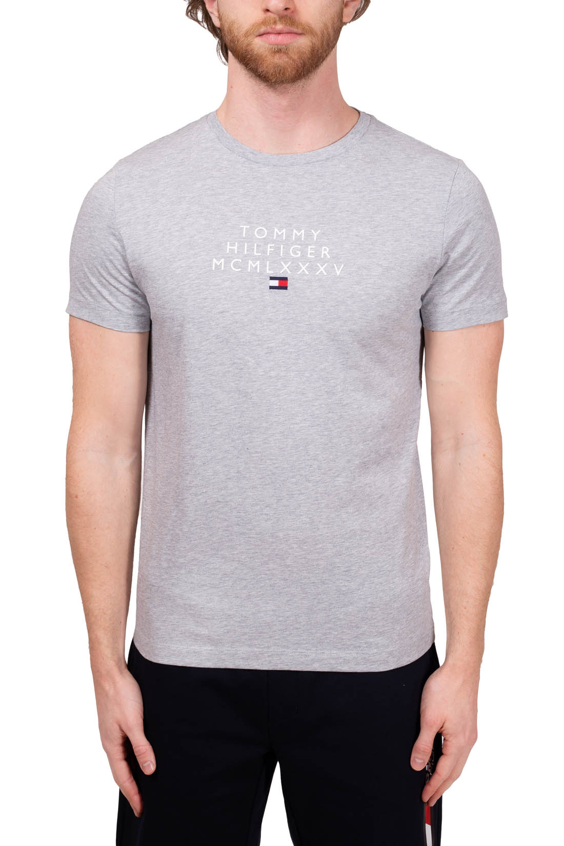 TOMMY HILFIGER - Men's basic logo T-shirt  - Size XXL-21