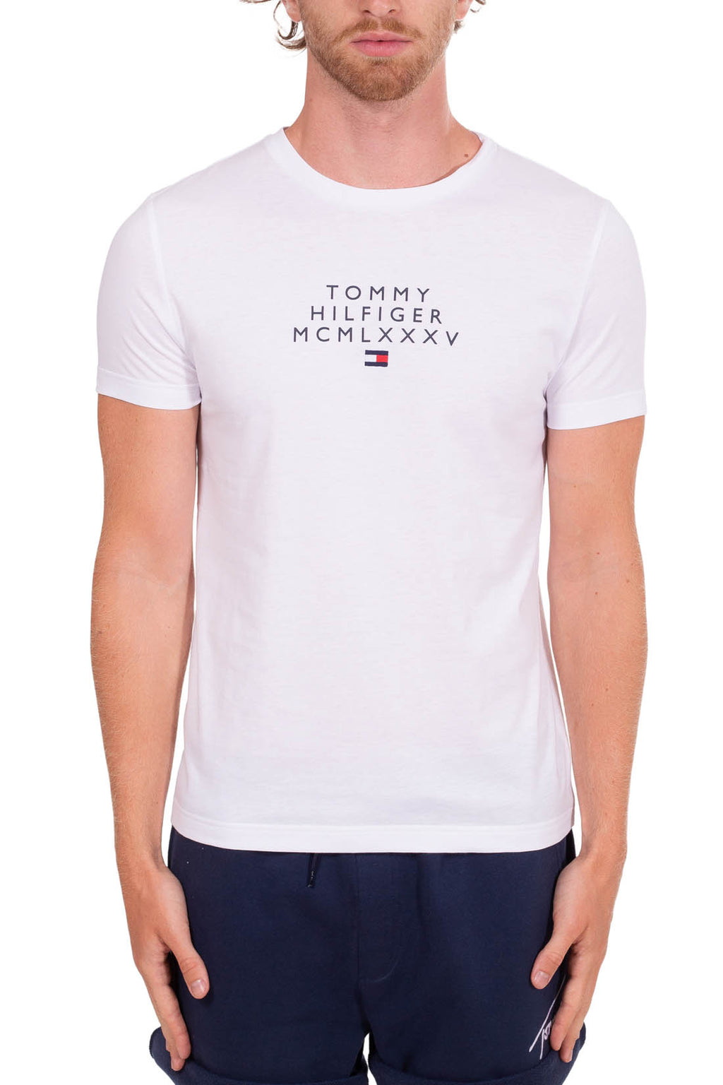 TOMMY HILFIGER - Men's basic logo T-shirt  - Size XXL-5
