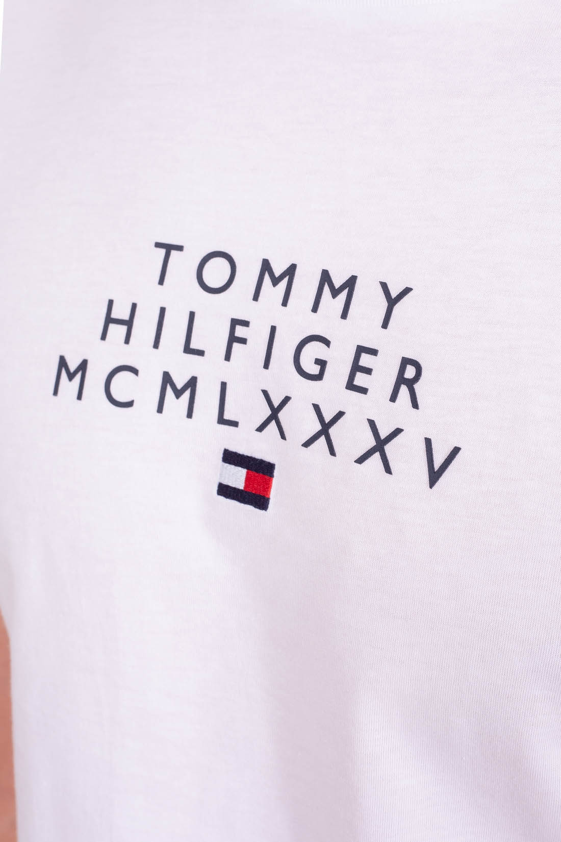 TOMMY HILFIGER - Men's basic logo T-shirt  - Size XXL-4