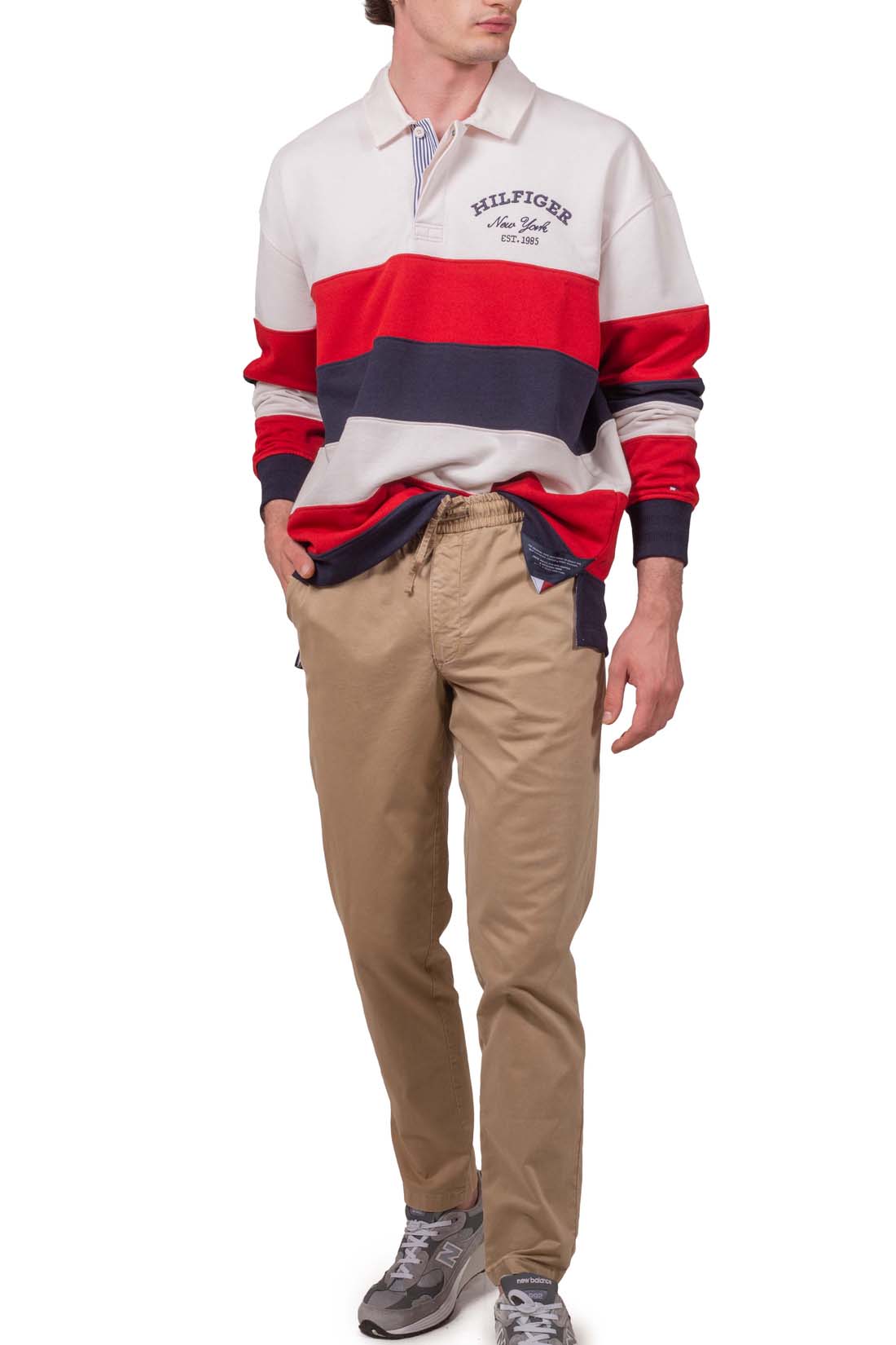 TOMMY HILFIGER - Men's oversize rugby Archive fit polo shirt-15