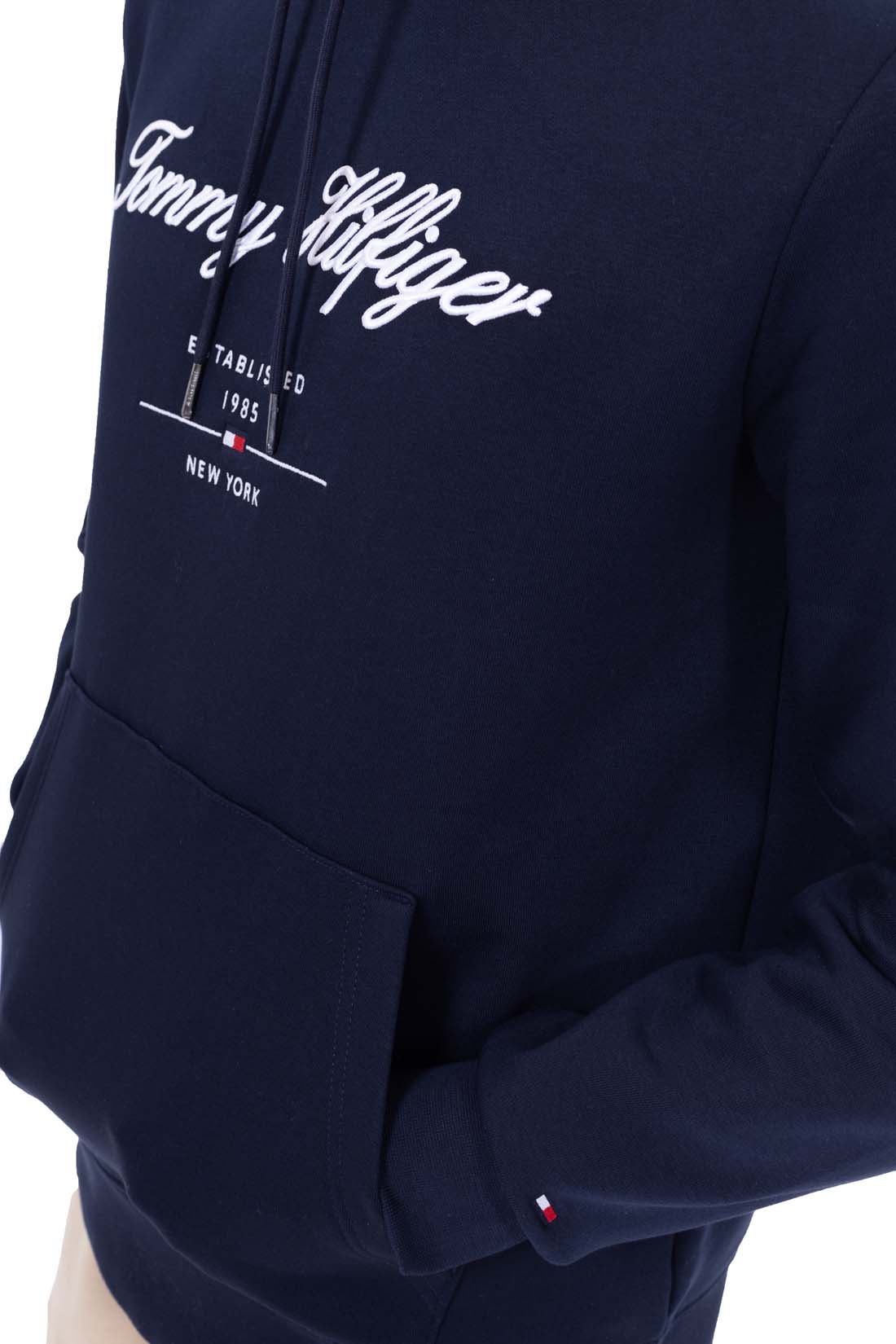 TOMMY HILFIGER - Men's winter hoodie with italics logo-0