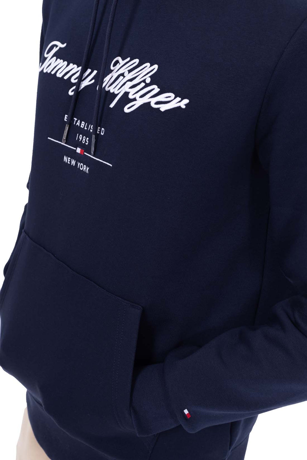 TOMMY HILFIGER - Men's winter hoodie with italics logo-16