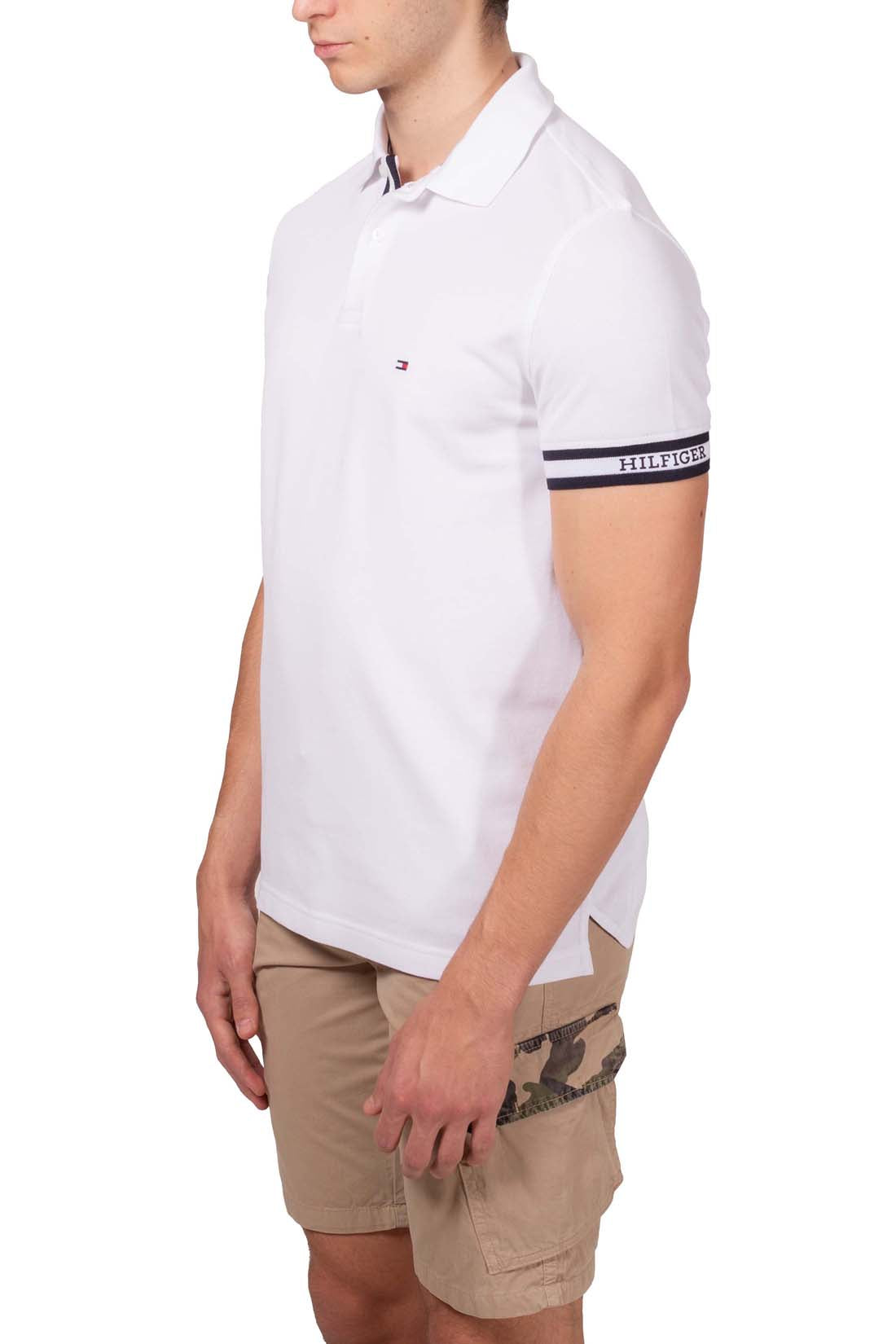 TOMMY HILFIGER - Men's slim Monotype polo shirt-11