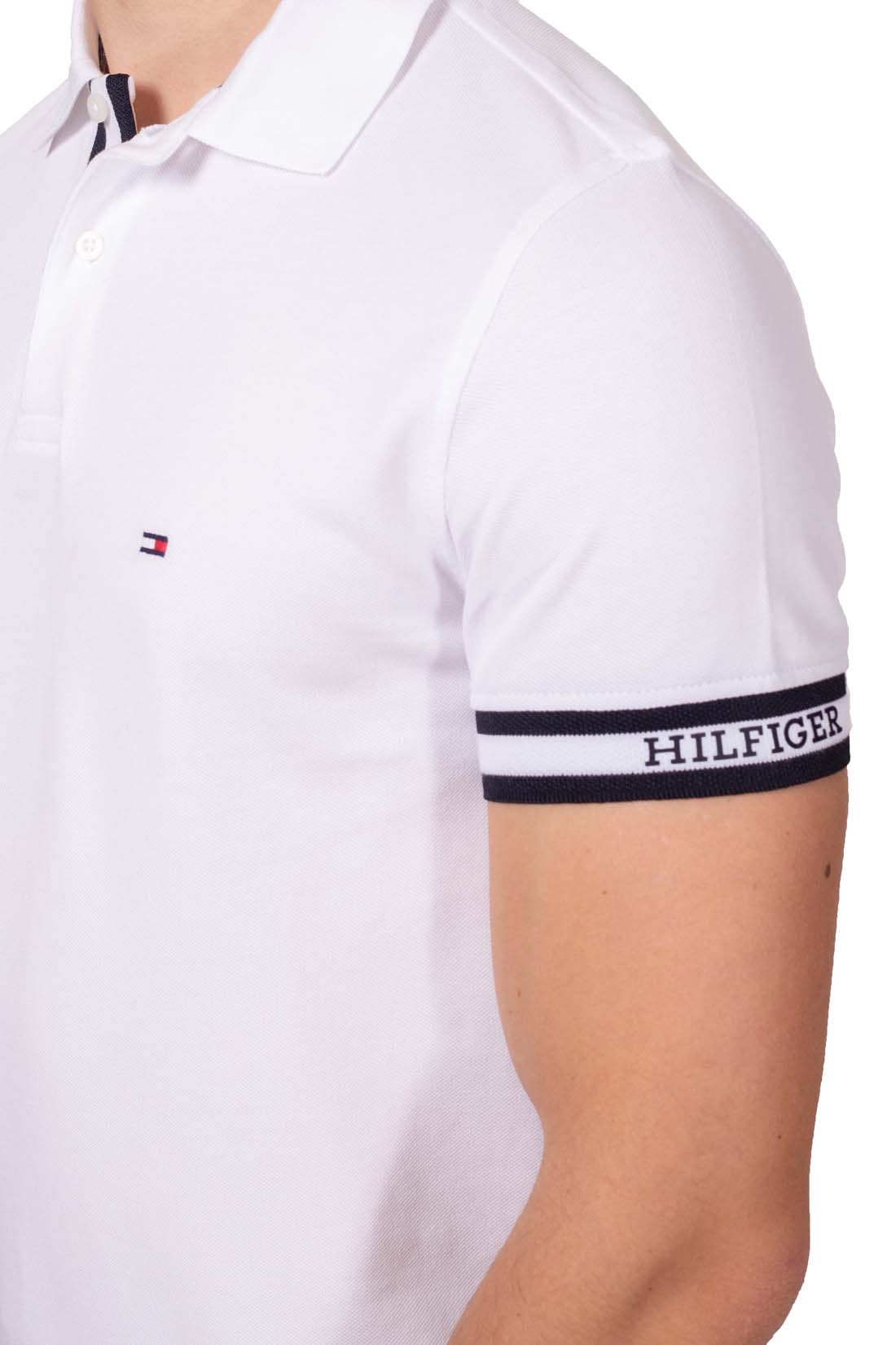TOMMY HILFIGER - Men's slim Monotype polo shirt-12