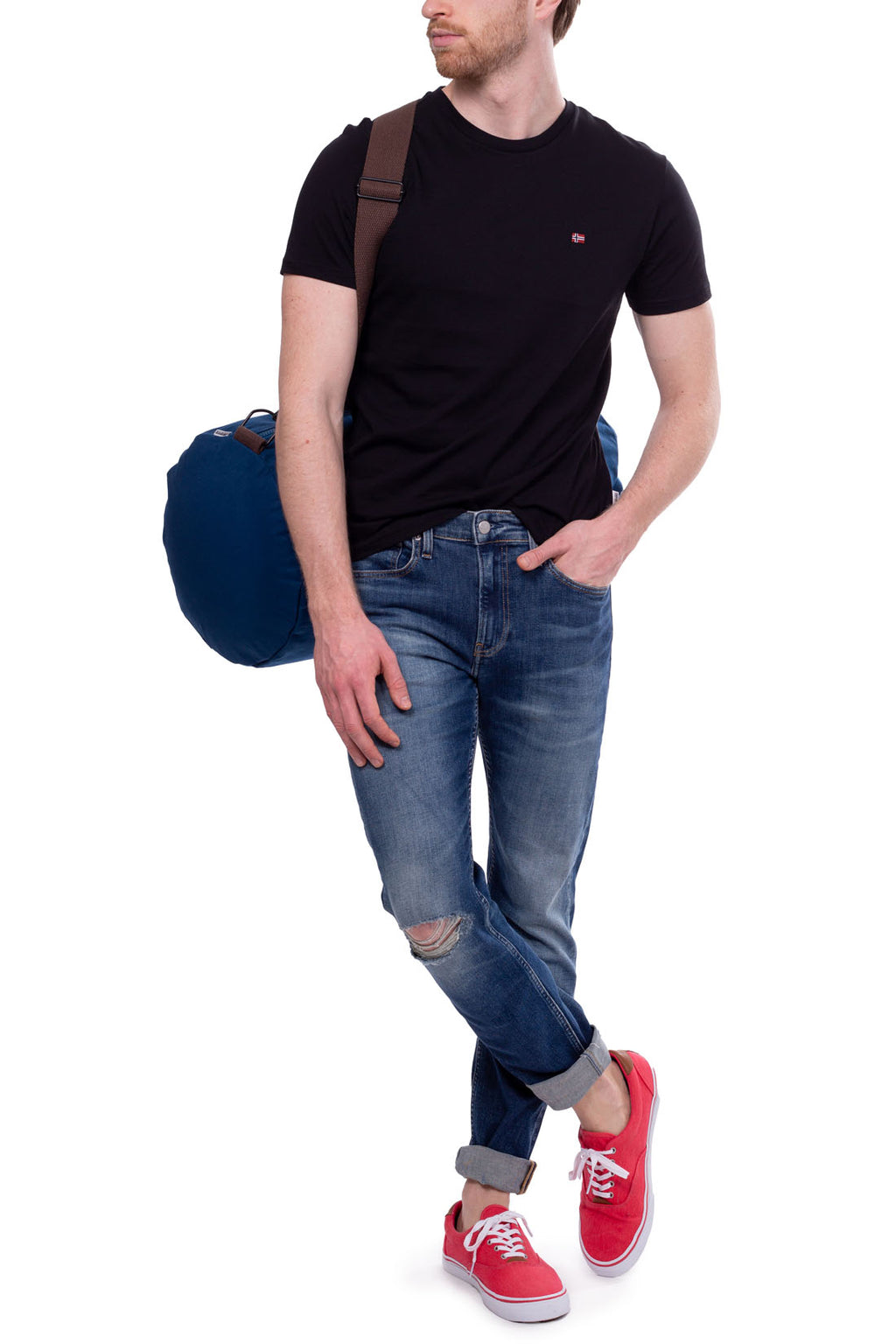 NAPAPIJRI - Men's organic cotton crewneck T-shirt - Size S-7