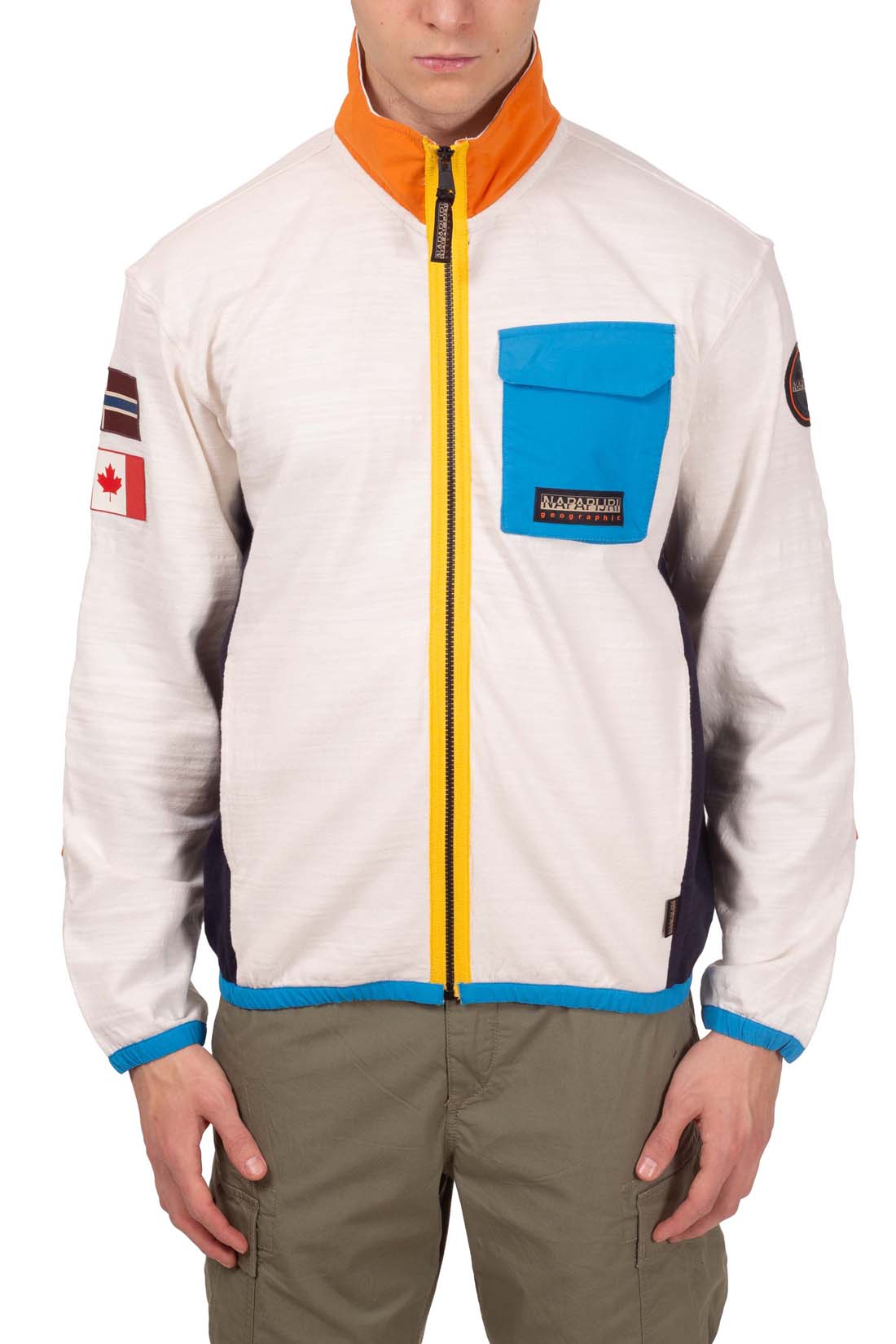 NAPAPIJRI - Men's colorblock full-zip Tepees sweatshirt-16