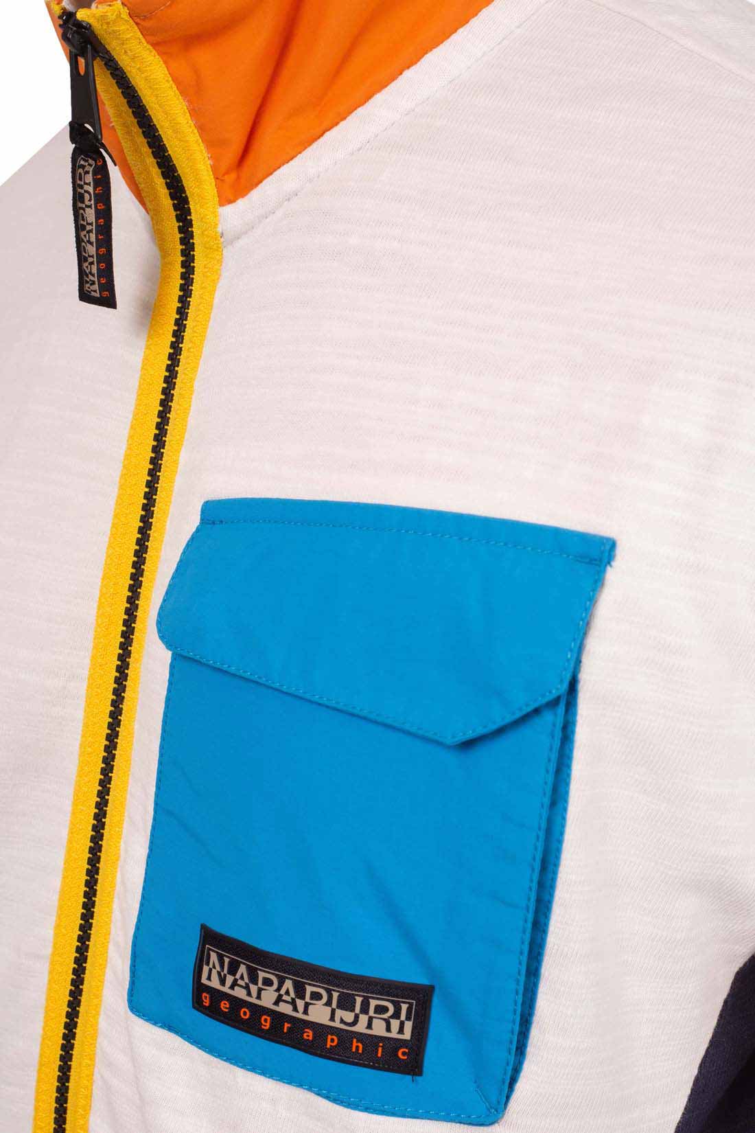 NAPAPIJRI - Men's colorblock full-zip Tepees sweatshirt-1