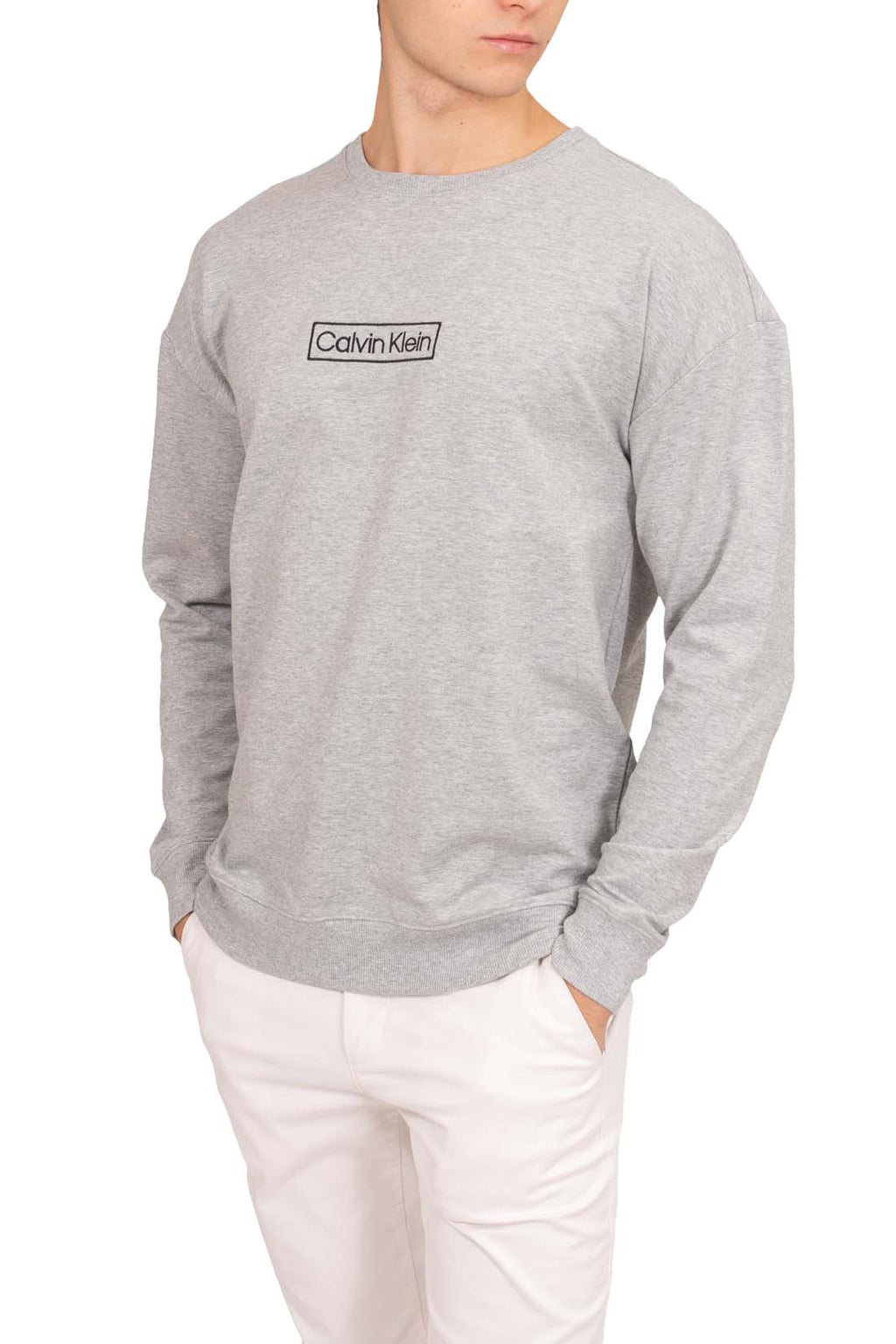 CALVIN KLEIN - Men's relaxed crewneck sweatshirt-3