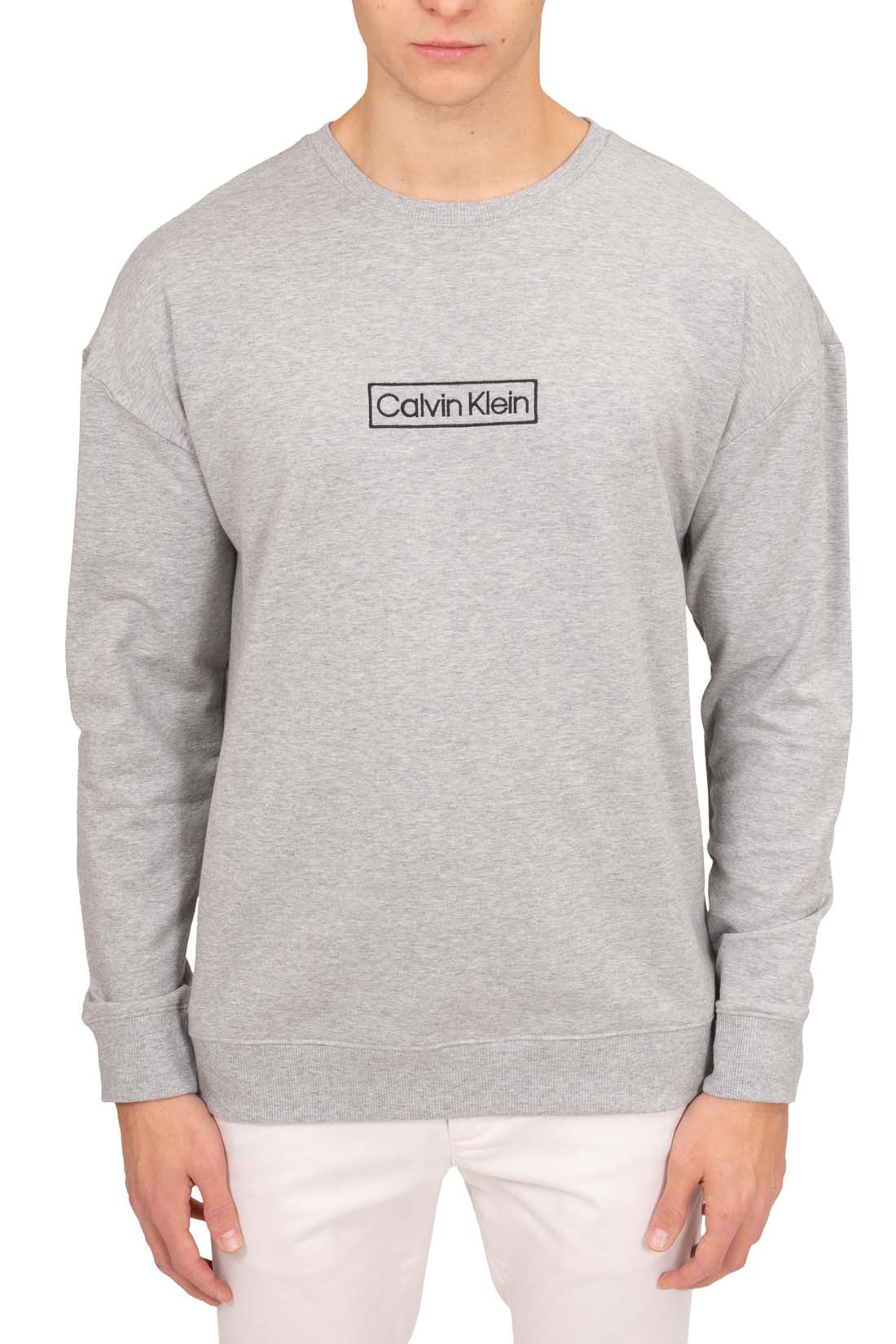 CALVIN KLEIN - Men's relaxed crewneck sweatshirt-1