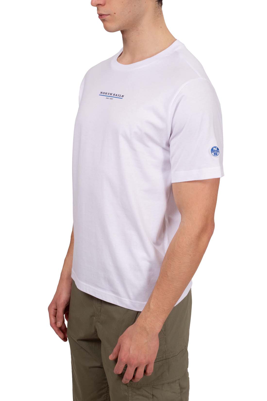 NORTH SAILS - Men's T-shirt with linear logo  - Size 3XL-15