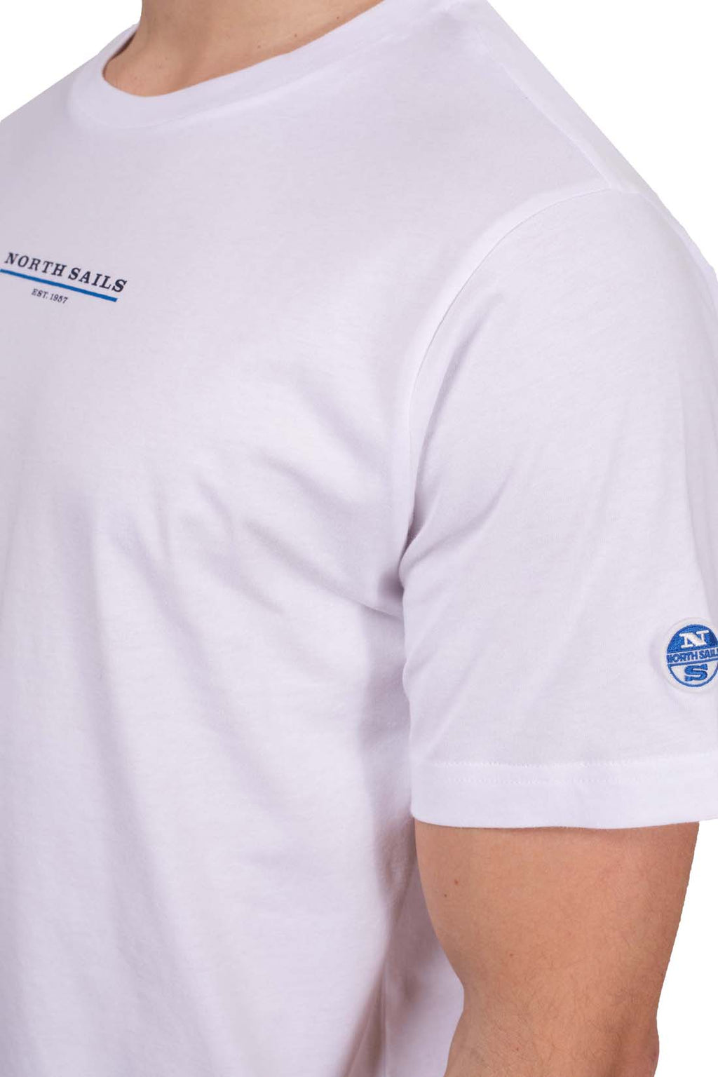 NORTH SAILS - Men's T-shirt with linear logo  - Size 3XL-24