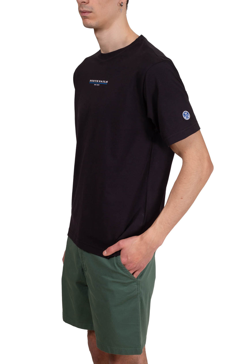 NORTH SAILS - Men's T-shirt with linear logo  - Size 3XL-11