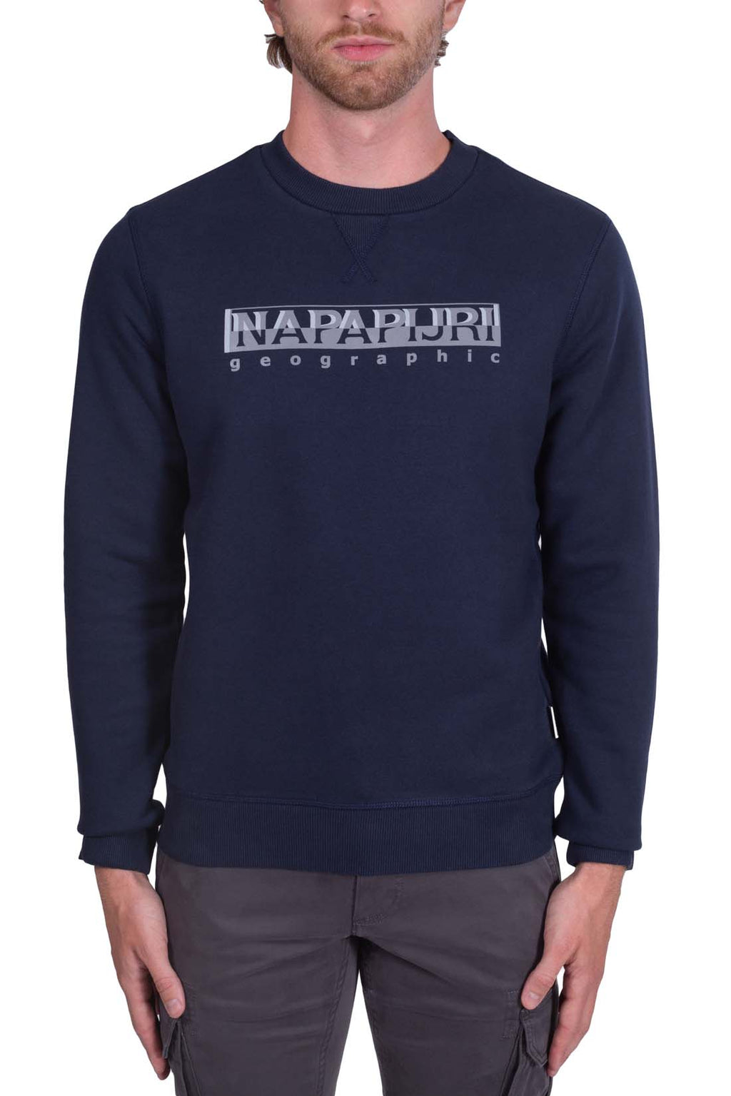 NAPAPIJRI - Men's crewneck logo sweatshirt  - Size XXL-0
