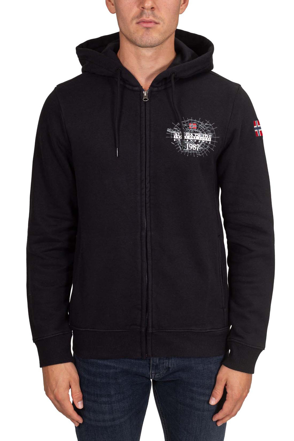 NAPAPIJRI - Men's Bedil sweatshirt with hood  - Size M-1